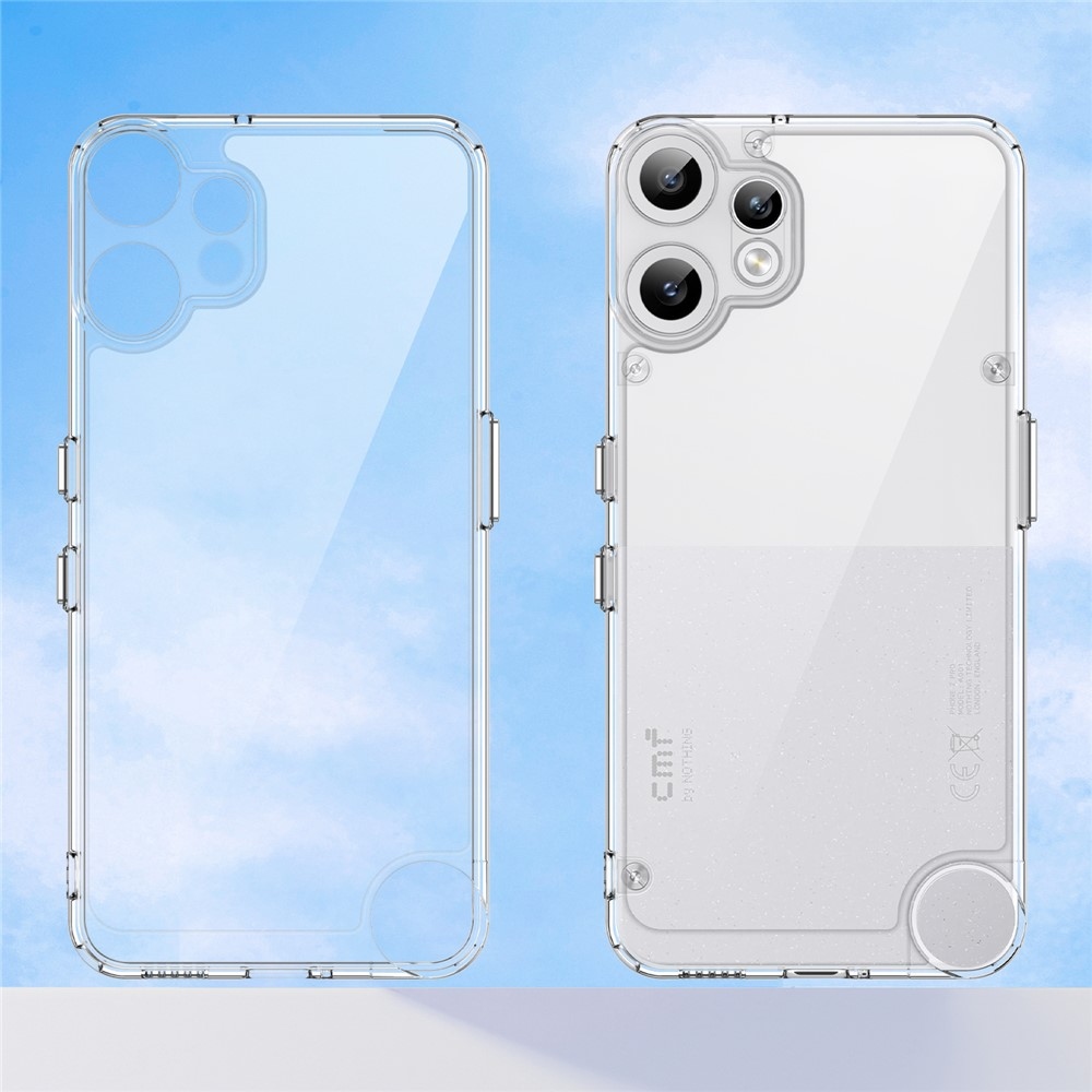 Gélový obal s pevným chrbtom na Nothing CMF Phone 2 Pro - priehľadný