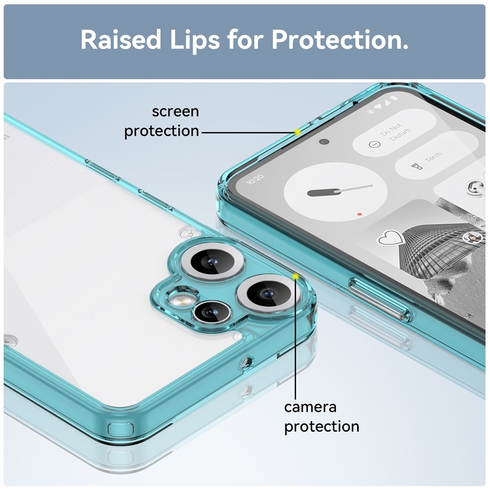 Gélový obal s pevným chrbtom na Nothing CMF Phone 2 Pro - svetlomodrý