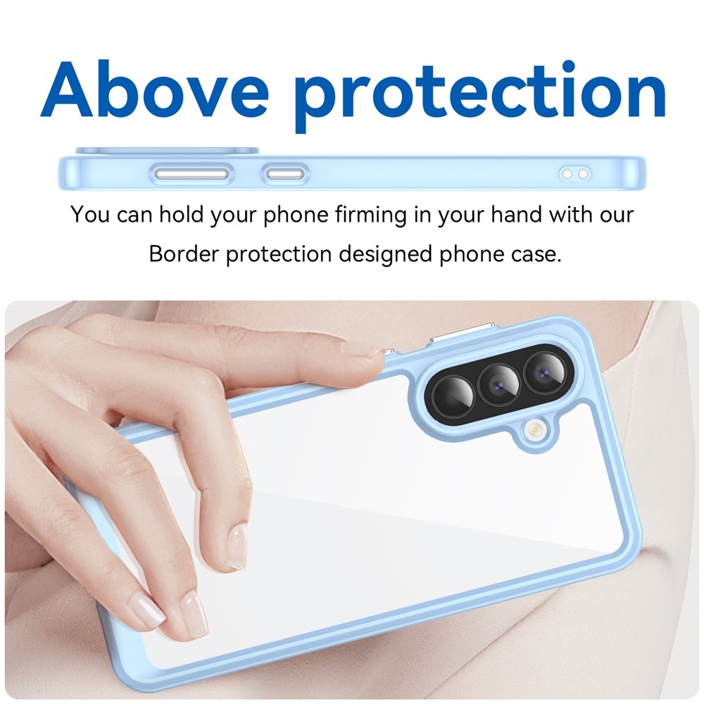 Gélový obal s pevným chrbtom na Samsung Galaxy A57 5G - modrý