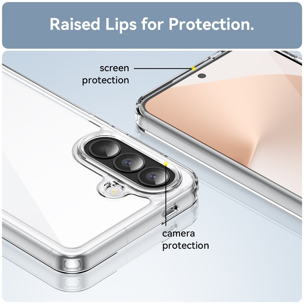 Gélový obal s pevným chrbtom na Samsung Galaxy A57 5G - priehľadný