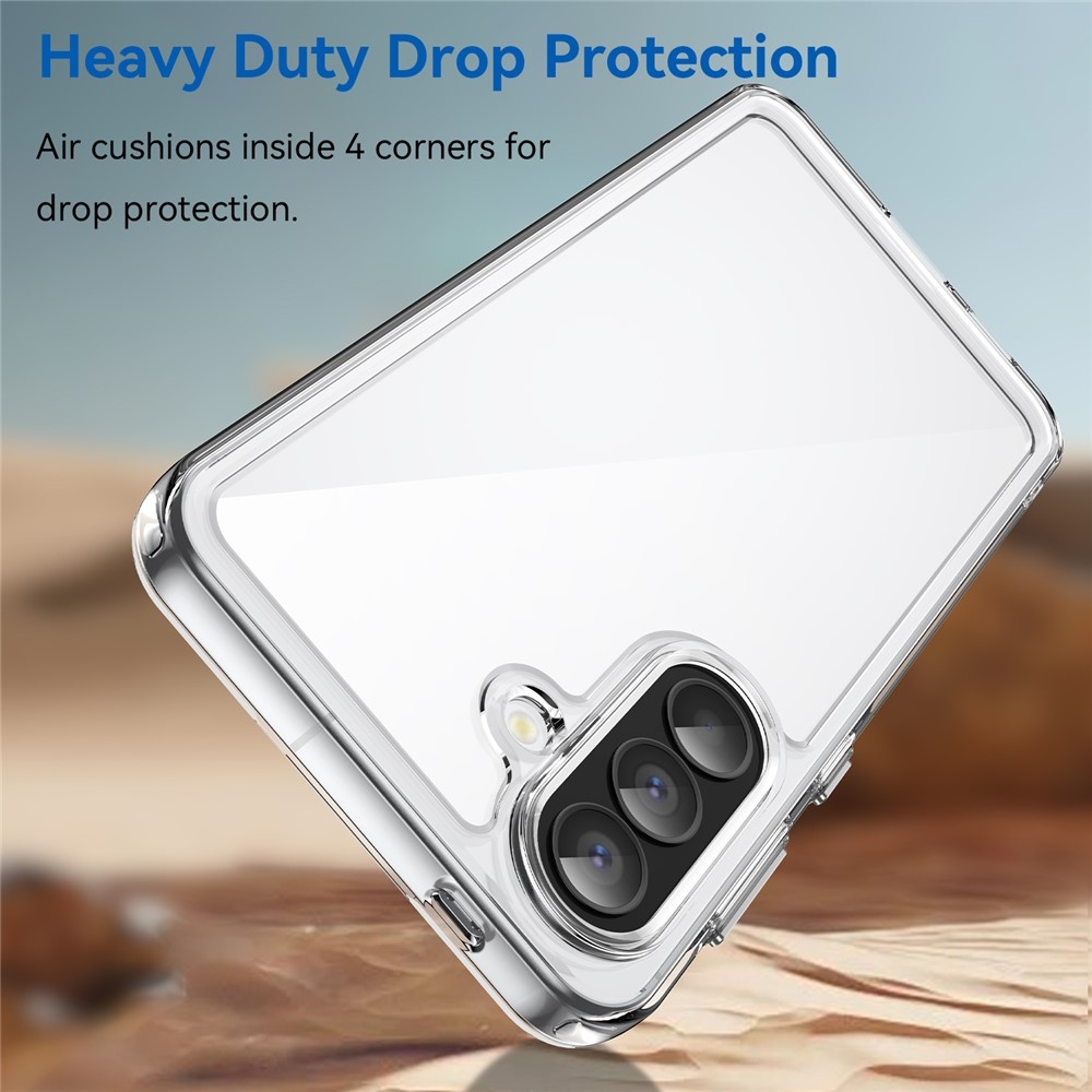 Gélový obal s pevným chrbtom na Samsung Galaxy A57 5G - priehľadný