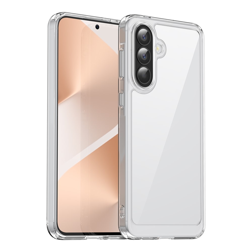 Gélový obal s pevným chrbtom na Samsung Galaxy A57 5G - priehľadný