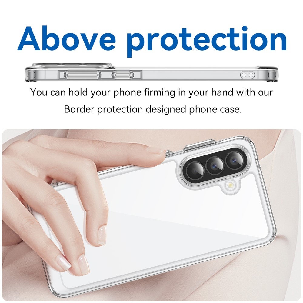 Gélový obal s pevným chrbtom na Samsung Galaxy A57 5G - priehľadný