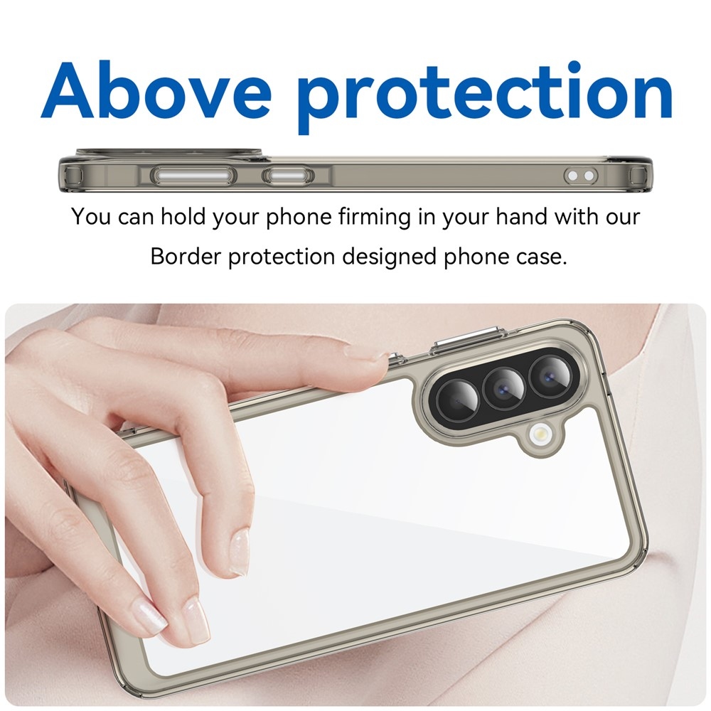 Gélový obal s pevným chrbtom na Samsung Galaxy A57 5G - šedý