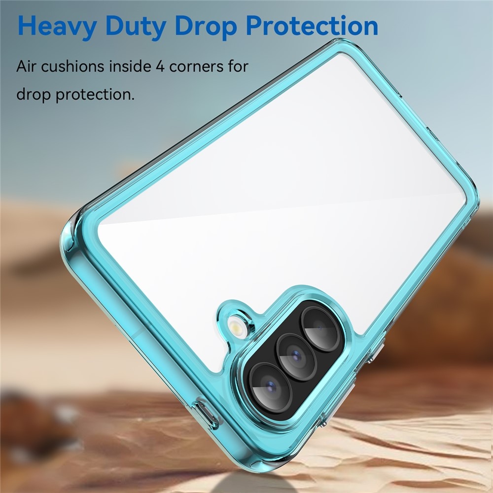 Gélový obal s pevným chrbtom na Samsung Galaxy A57 5G - svetlomodrý