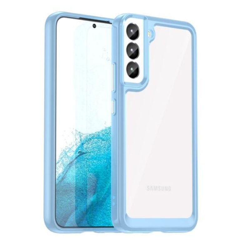 Gélový obal s pevným chrbtom na Samsung Galaxy S23+ - modrý