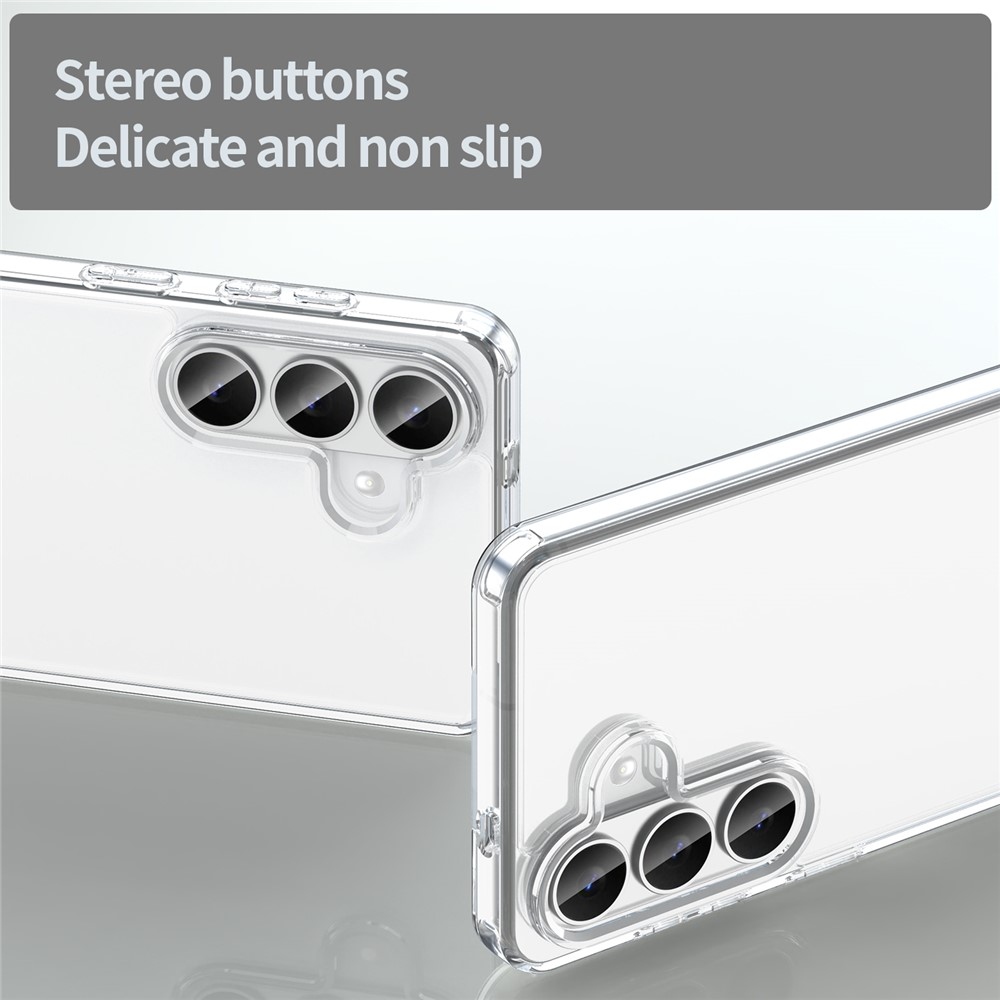 Gélový obal s pevným chrbtom na Samsung Galaxy S26/S26 Pro - priehľadný