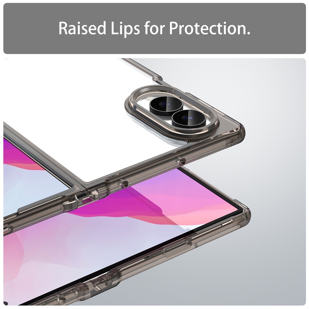 Gélový obal s pevným chrbtom na Samsung Galaxy Z Fold8 5G - čierny