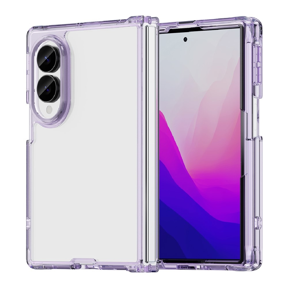 Gélový obal s pevným chrbtom na Samsung Galaxy Z Fold8 5G - fialový