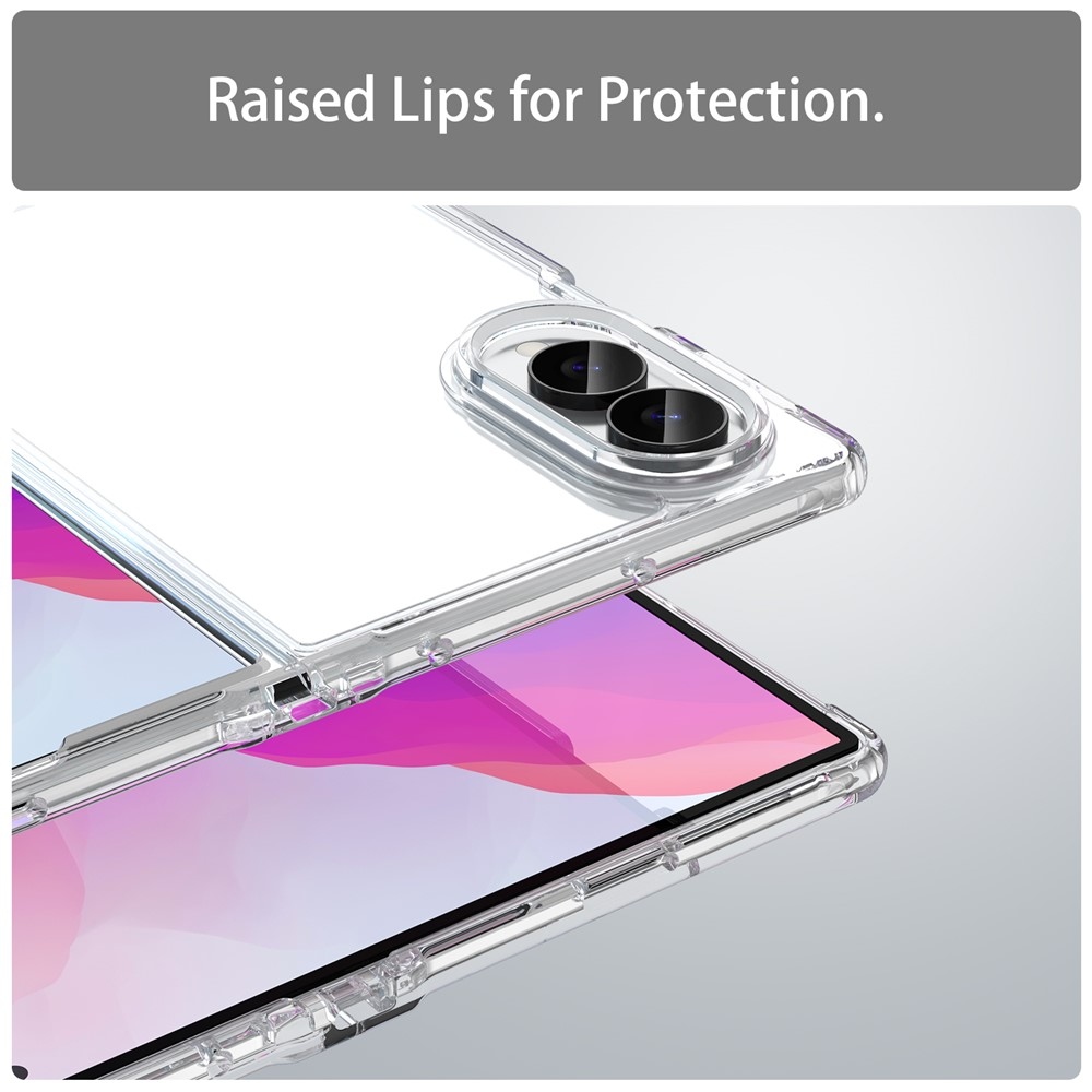 Gélový obal s pevným chrbtom na Samsung Galaxy Z Fold8 5G - priehľadný