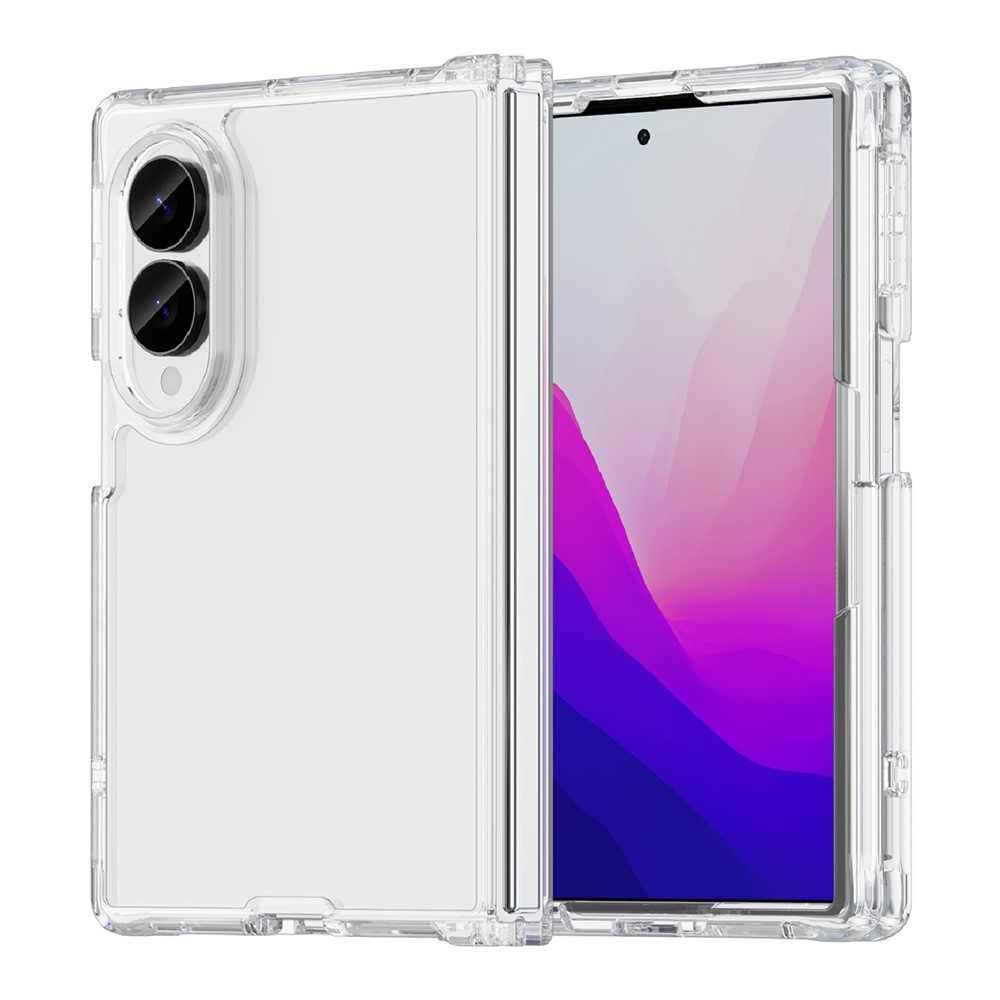 Gélový obal s pevným chrbtom na Samsung Galaxy Z Fold8 5G - priehľadný