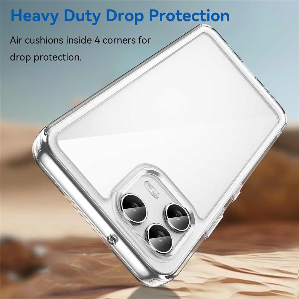 Gélový obal s pevným chrbtom na T-Mobile T Phone 3 Pro - priehľadný