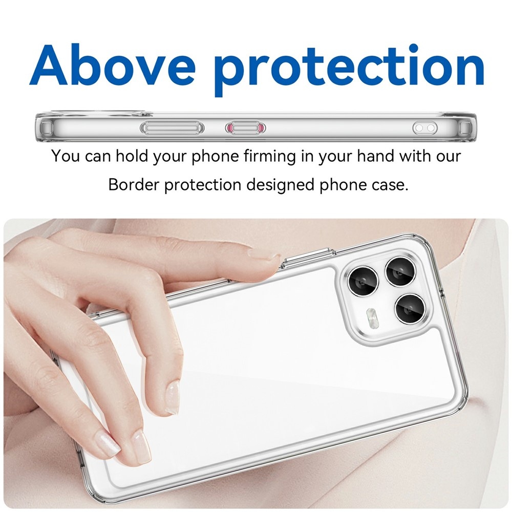 Gélový obal s pevným chrbtom na T-Mobile T Phone 3 Pro - priehľadný