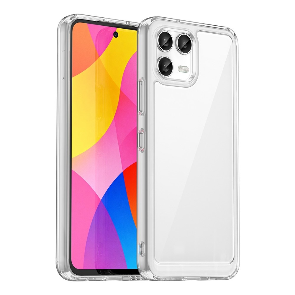 Gélový obal s pevným chrbtom na T-Mobile T Phone 3 Pro - priehľadný