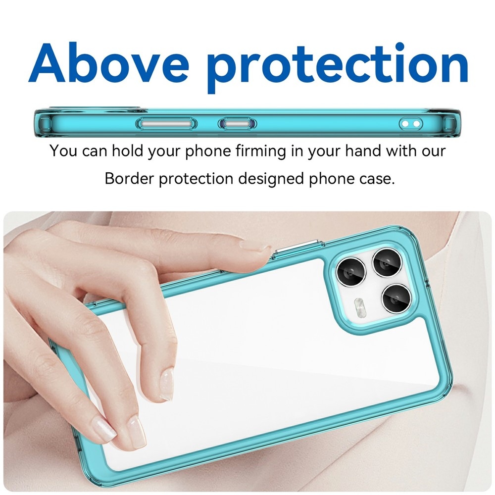 Gélový obal s pevným chrbtom na T-Mobile T Phone 3 Pro - svetlomodrý