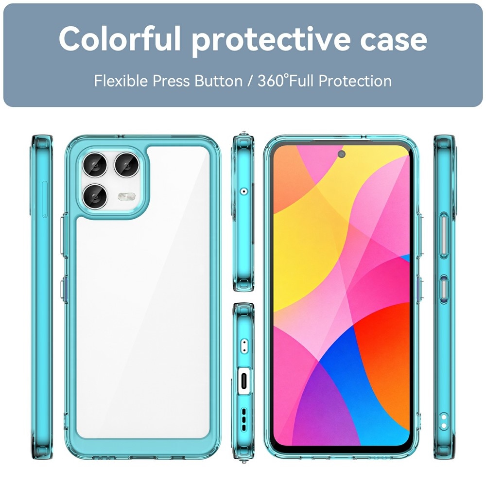 Gélový obal s pevným chrbtom na T-Mobile T Phone 3 Pro - svetlomodrý