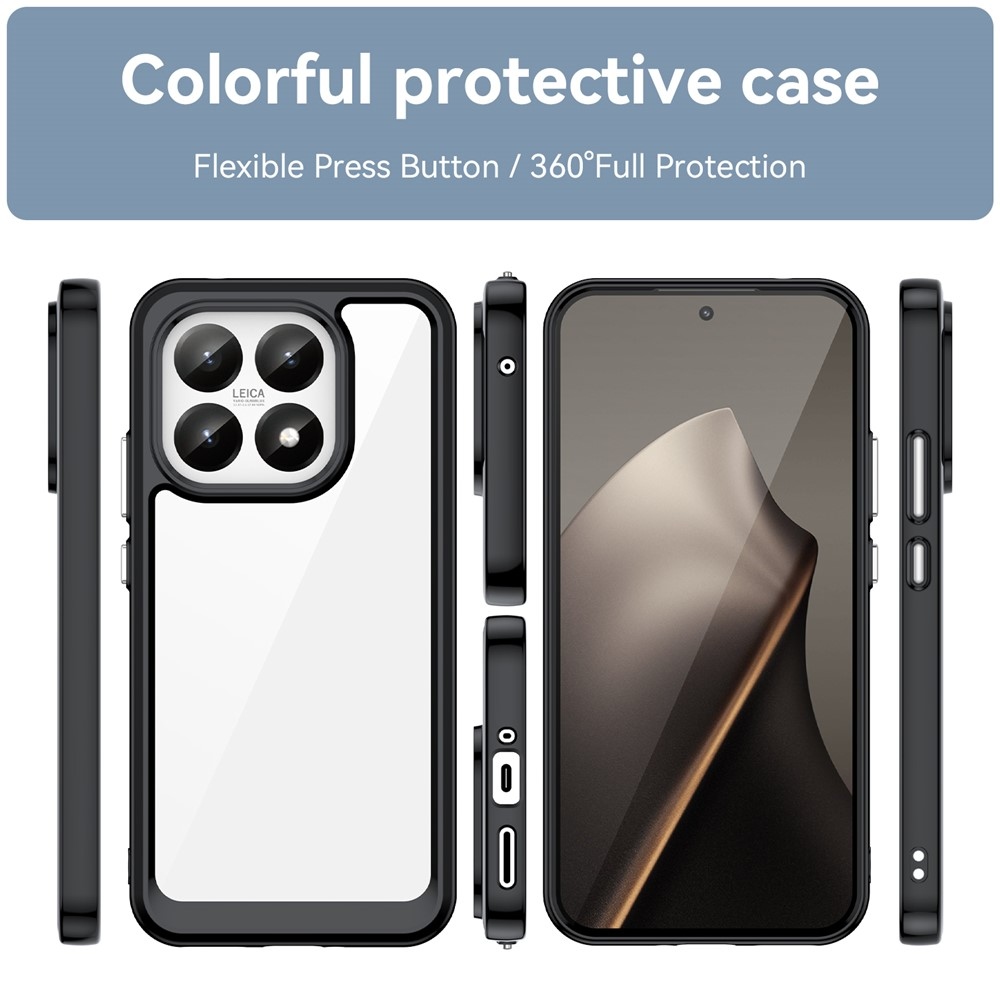 Gélový obal s pevným chrbtom na Xiaomi 15T - čierny