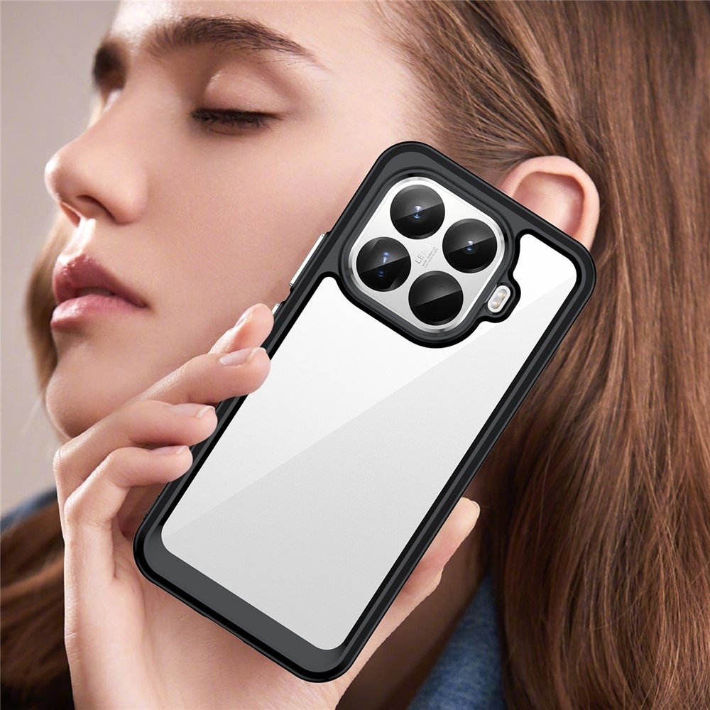 Gélový obal s pevným chrbtom na Xiaomi 15T Pro - čierny