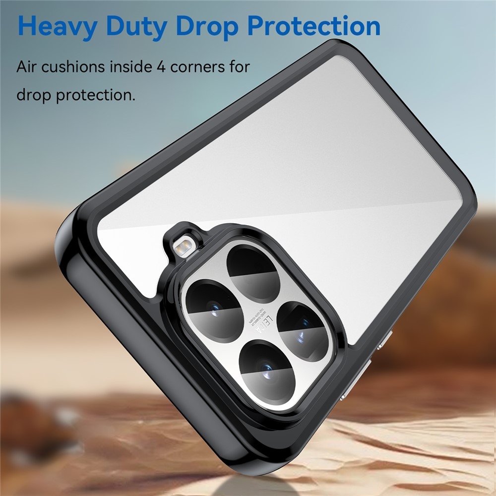 Gélový obal s pevným chrbtom na Xiaomi 15T Pro - čierny