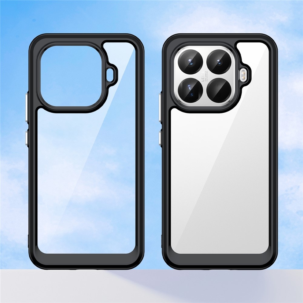 Gélový obal s pevným chrbtom na Xiaomi 15T Pro - čierny