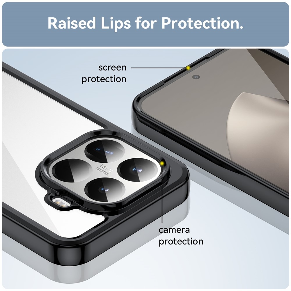 Gélový obal s pevným chrbtom na Xiaomi 15T Pro - čierny