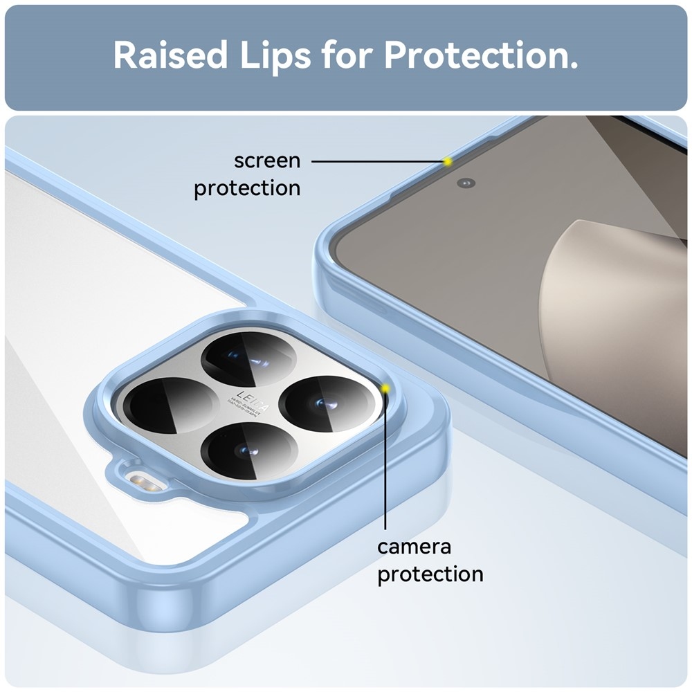 Gélový obal s pevným chrbtom na Xiaomi 15T Pro - modrý