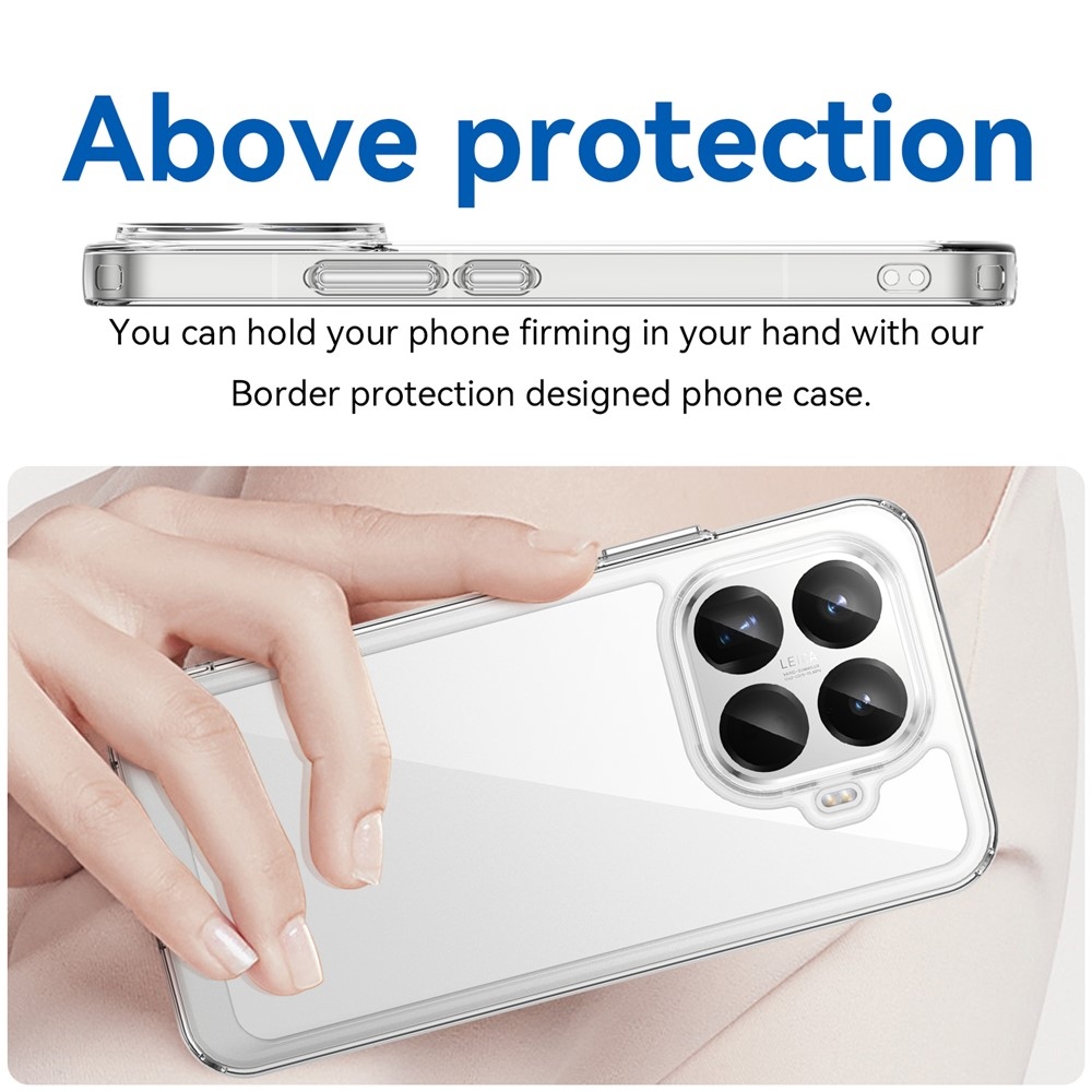 Gélový obal s pevným chrbtom na Xiaomi 15T Pro - priehľadný