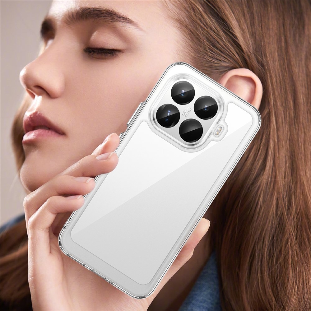 Gélový obal s pevným chrbtom na Xiaomi 15T Pro - priehľadný