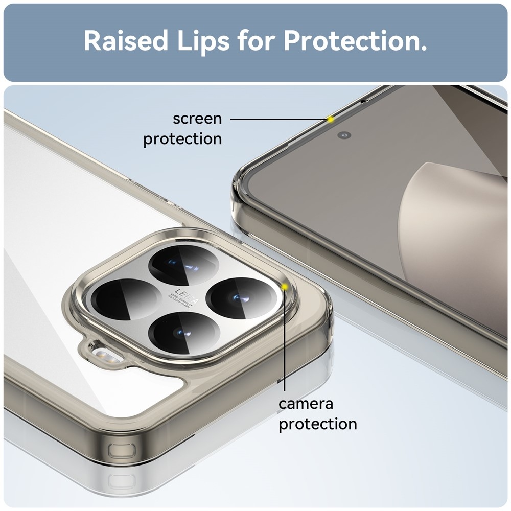 Gélový obal s pevným chrbtom na Xiaomi 15T Pro - šedý