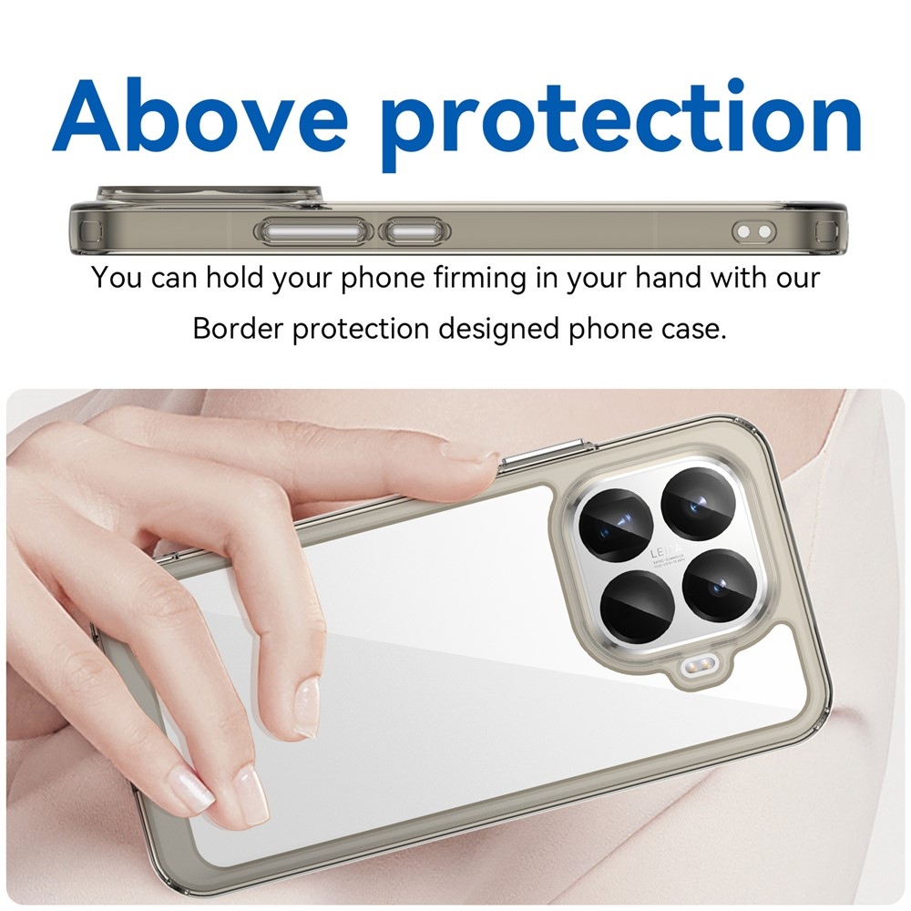 Gélový obal s pevným chrbtom na Xiaomi 15T Pro - šedý