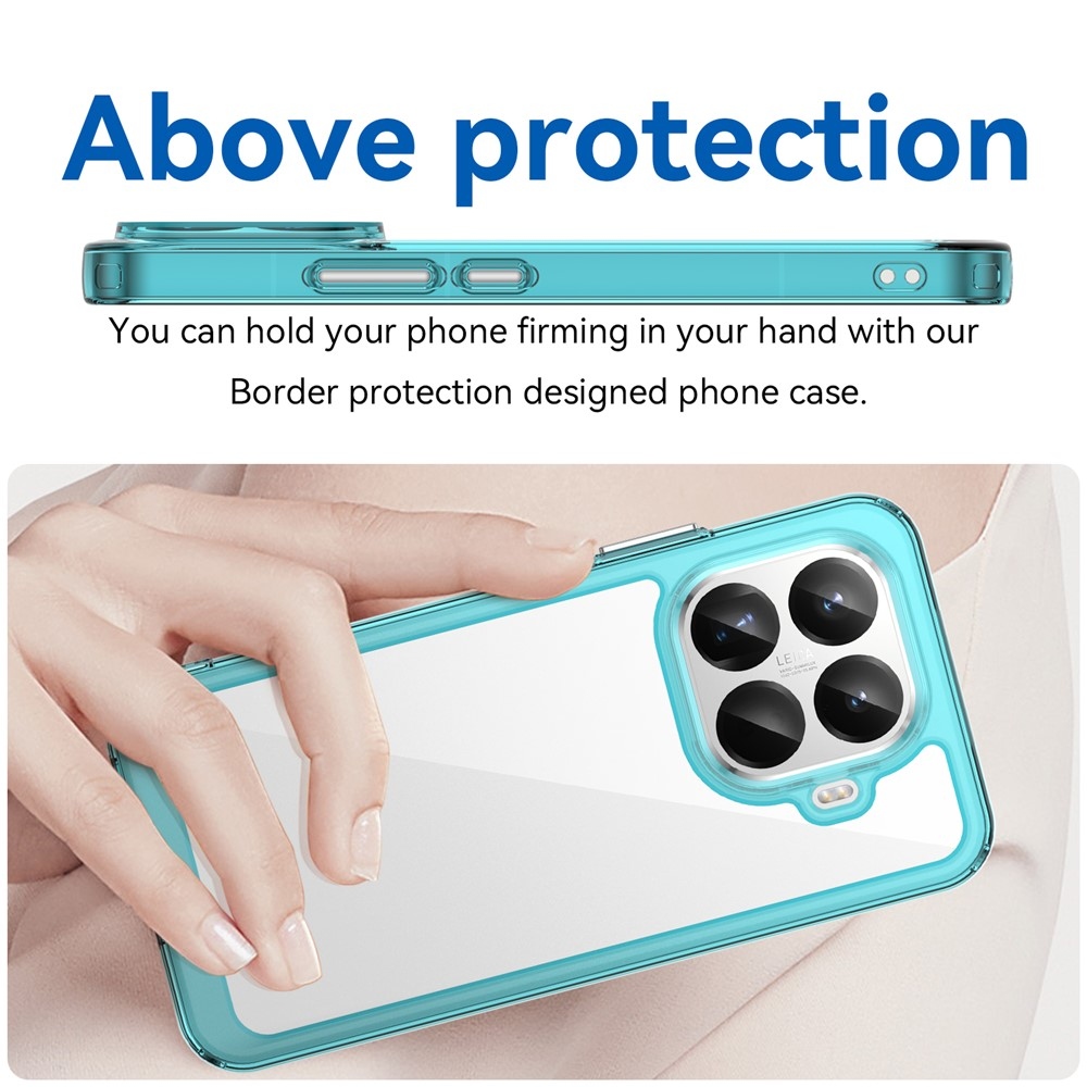 Gélový obal s pevným chrbtom na Xiaomi 15T Pro - svetlomodrý