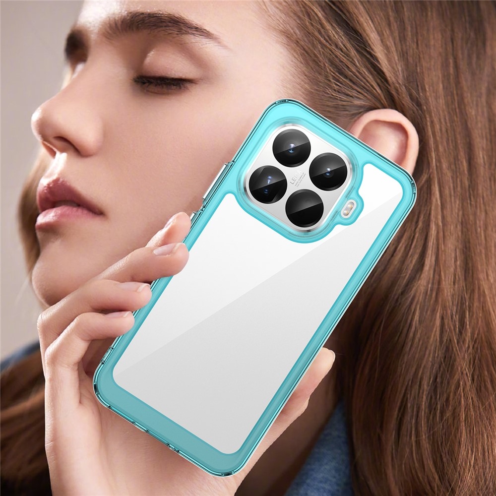 Gélový obal s pevným chrbtom na Xiaomi 15T Pro - svetlomodrý