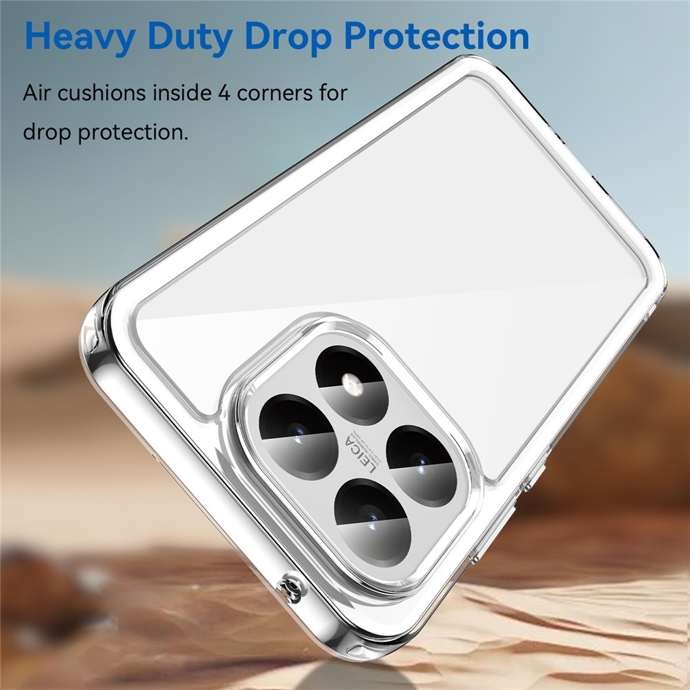 Gélový obal s pevným chrbtom na Xiaomi 15T - priehľadný