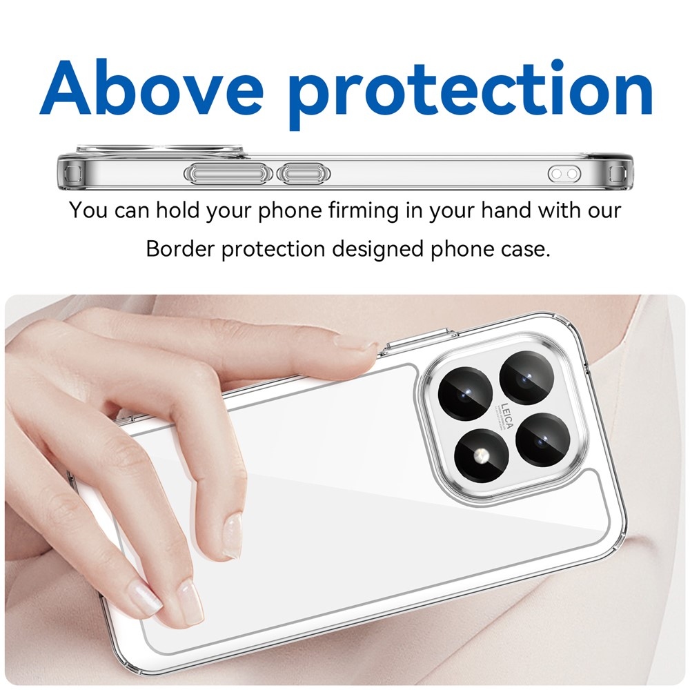 Gélový obal s pevným chrbtom na Xiaomi 15T - priehľadný