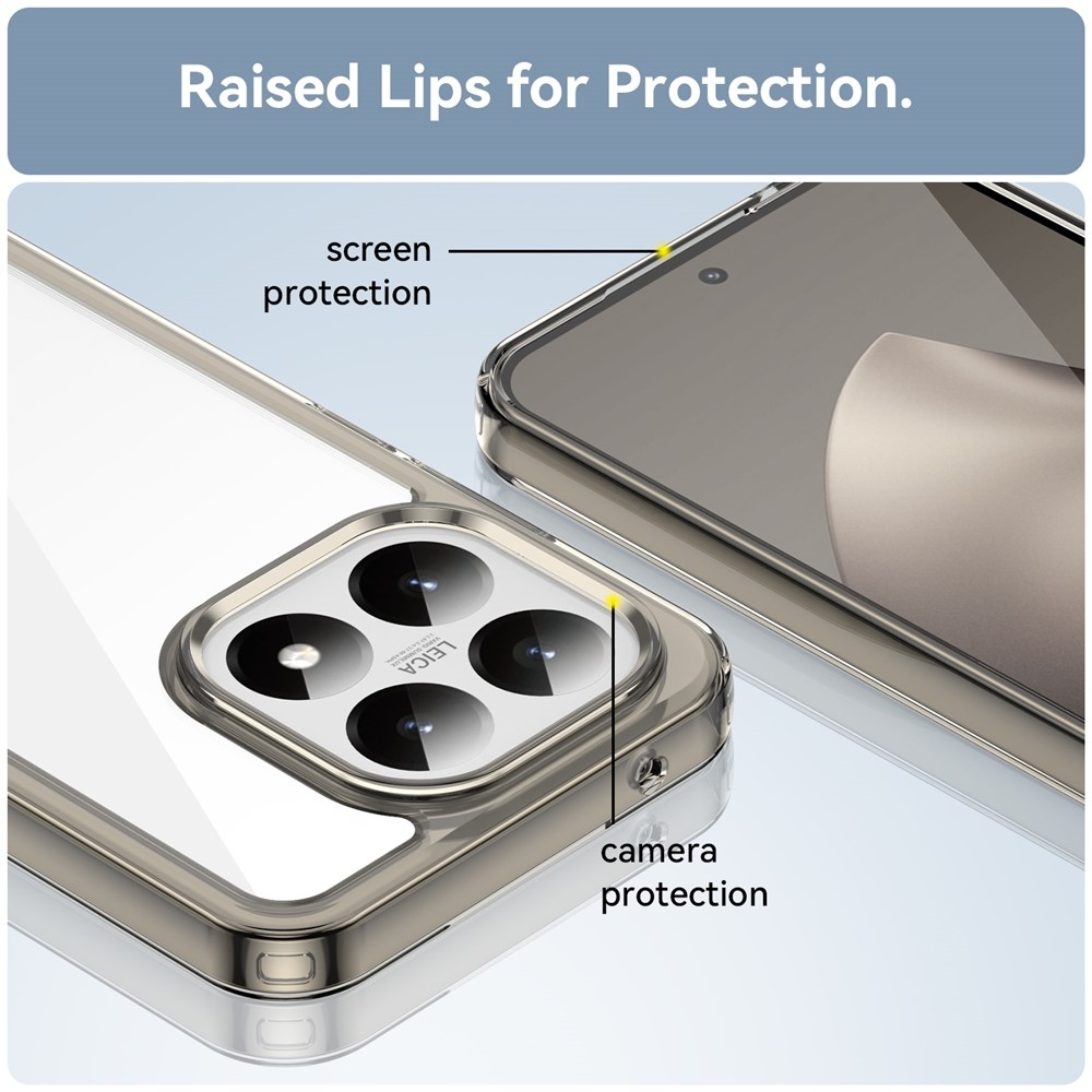 Gélový obal s pevným chrbtom na Xiaomi 15T - šedý