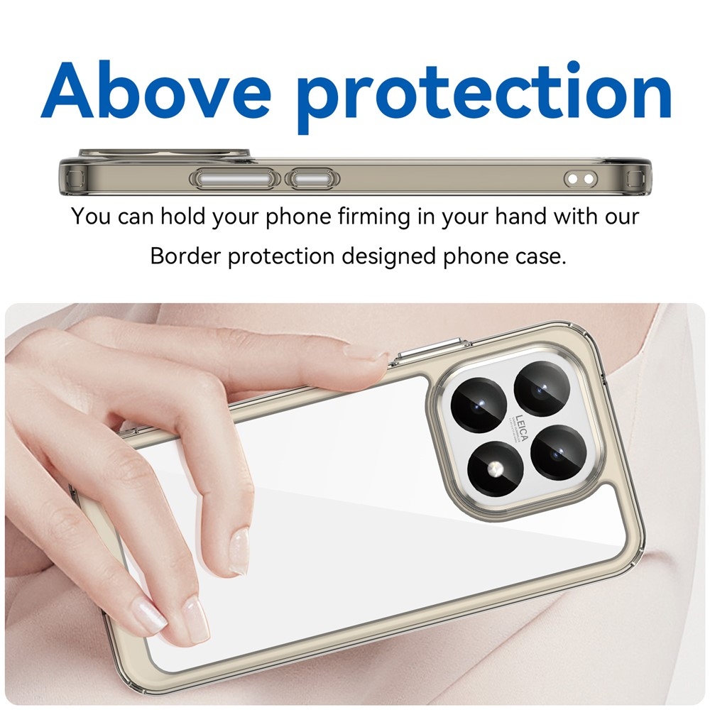 Gélový obal s pevným chrbtom na Xiaomi 15T - šedý