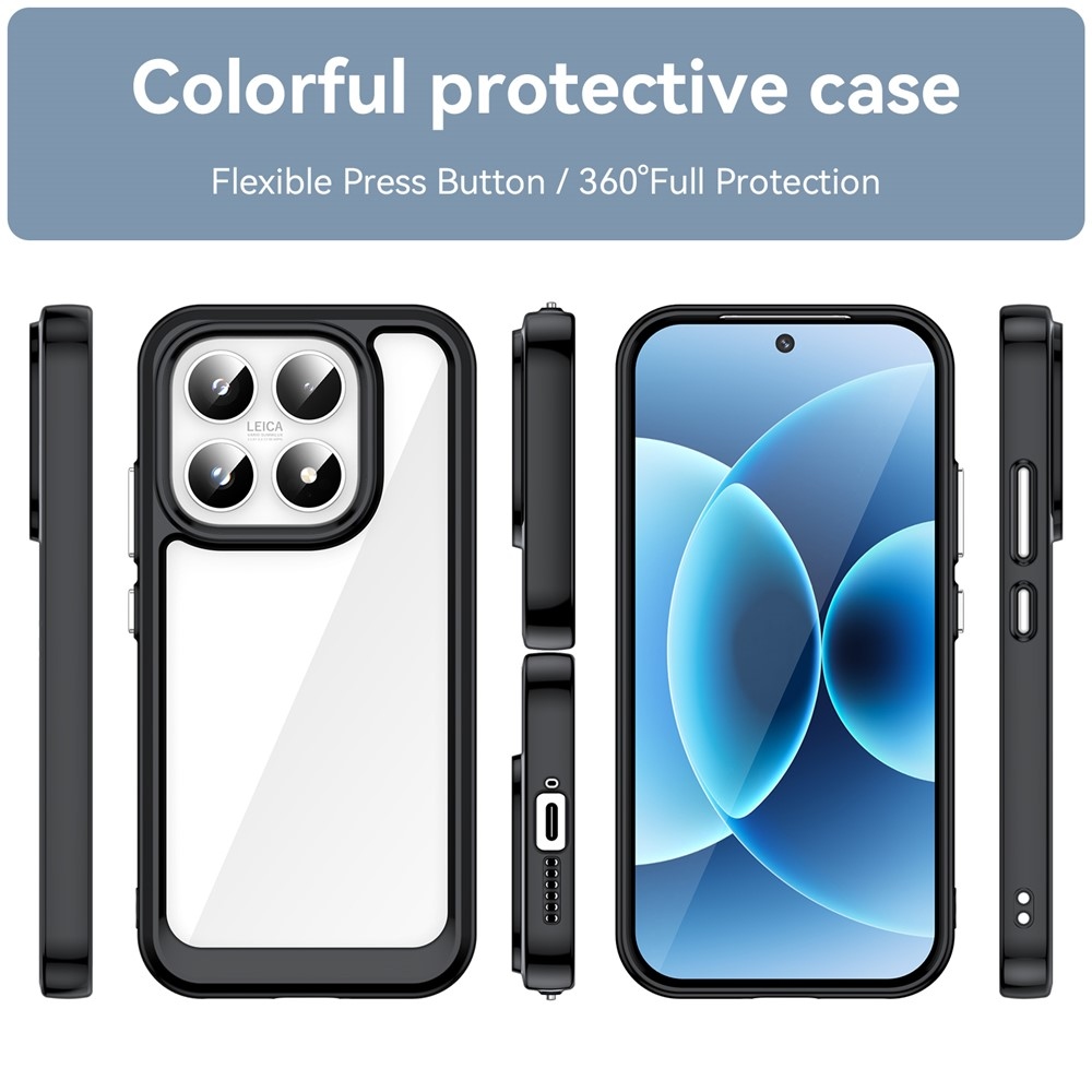 Gélový obal s pevným chrbtom na Xiaomi 17 - čierny