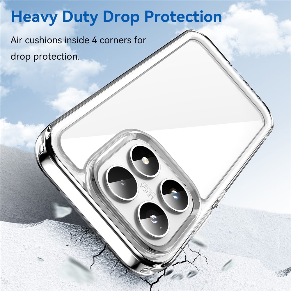 Gélový obal s pevným chrbtom na Xiaomi 17 - priehľadný