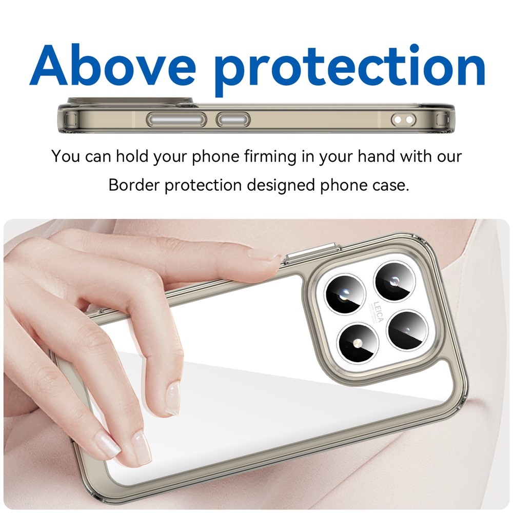 Gélový obal s pevným chrbtom na Xiaomi 17 - šedý