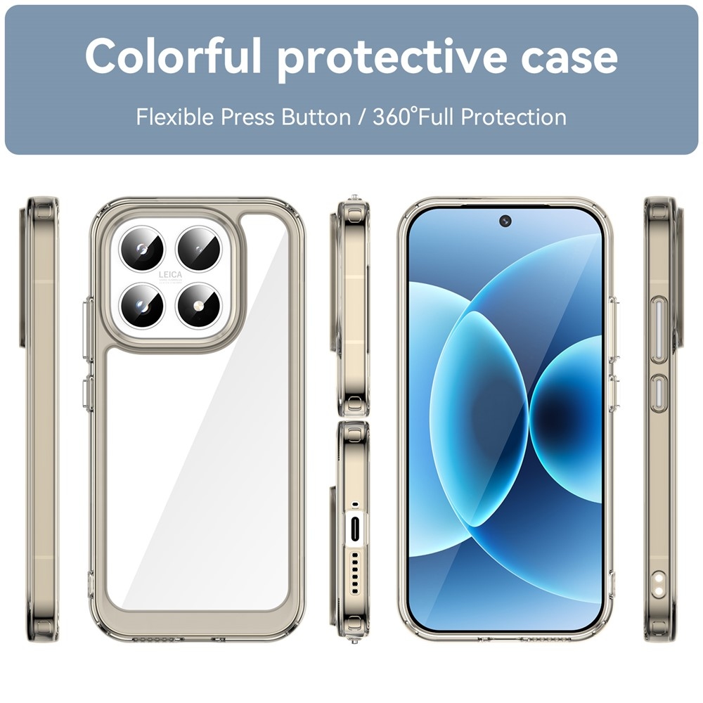 Gélový obal s pevným chrbtom na Xiaomi 17 - šedý