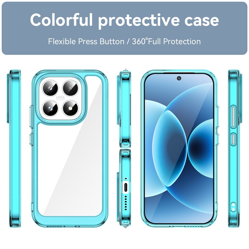 Gélový obal s pevným chrbtom na Xiaomi 17 - svetlomodrý