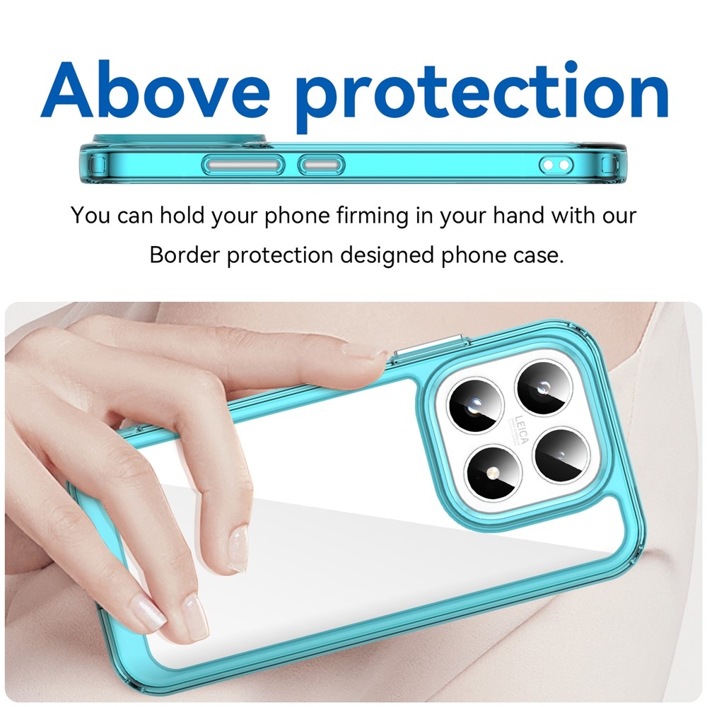 Gélový obal s pevným chrbtom na Xiaomi 17 - svetlomodrý