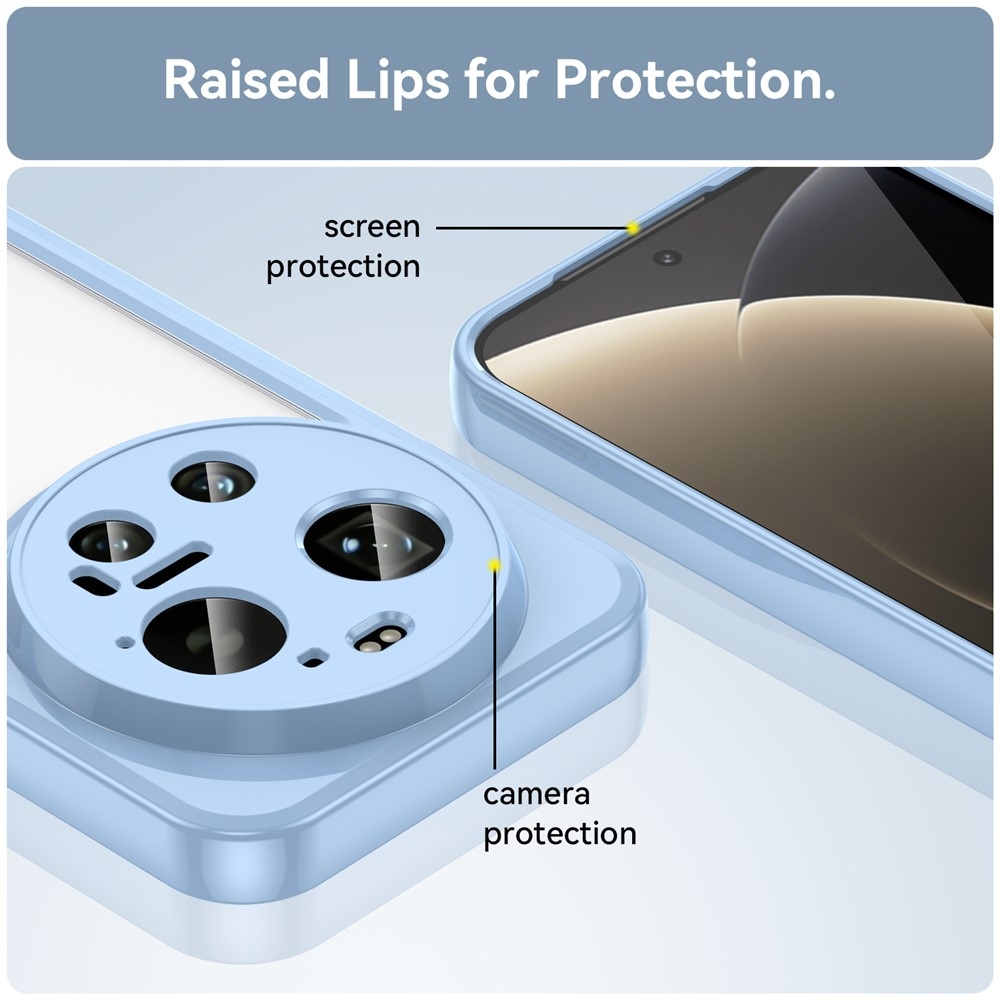 Gélový obal s pevným chrbtom na Xiaomi 17 Ultra - modrý