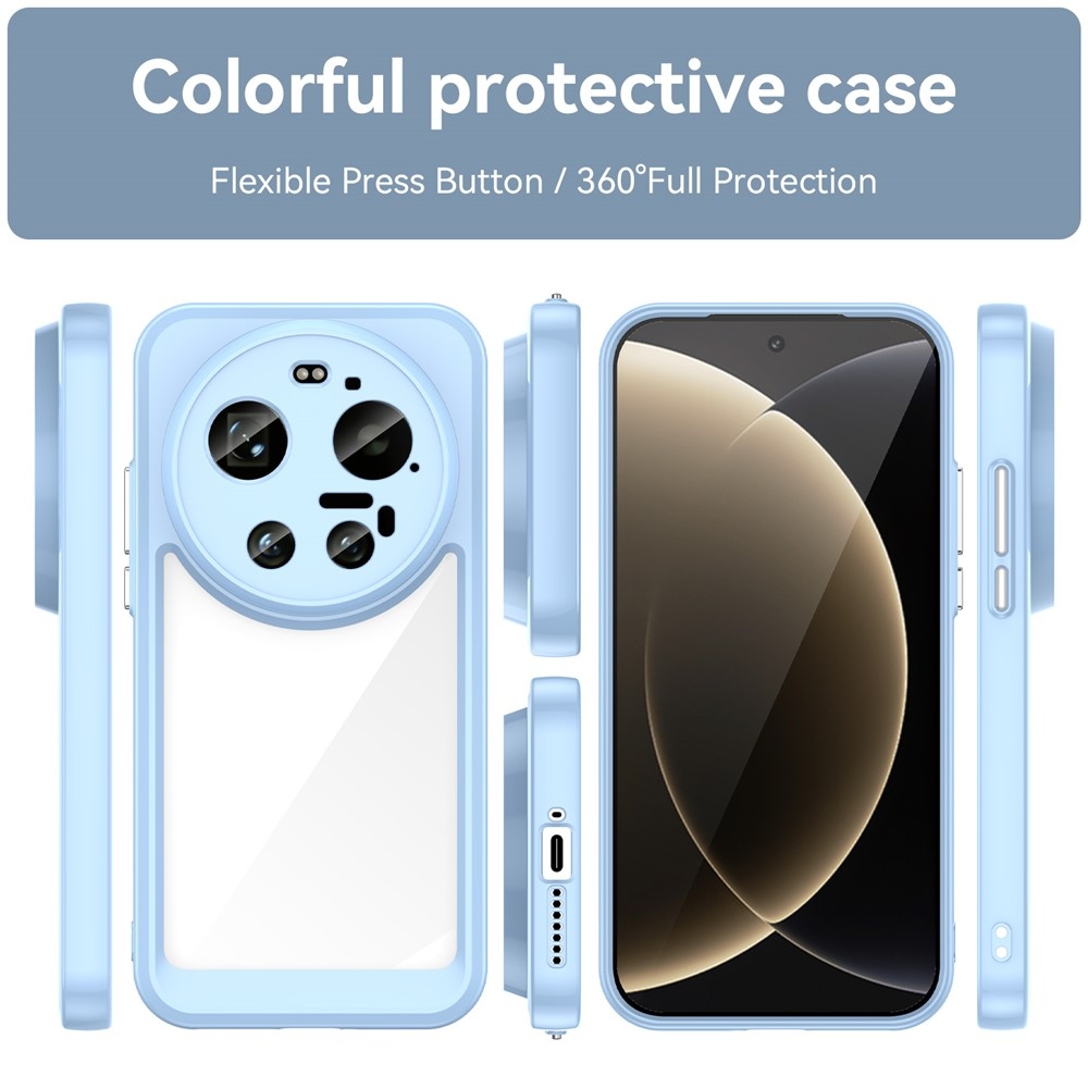 Gélový obal s pevným chrbtom na Xiaomi 17 Ultra - modrý