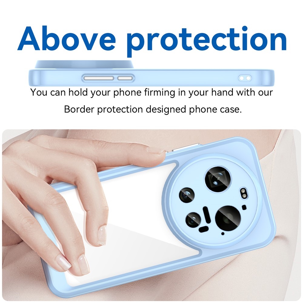 Gélový obal s pevným chrbtom na Xiaomi 17 Ultra - modrý