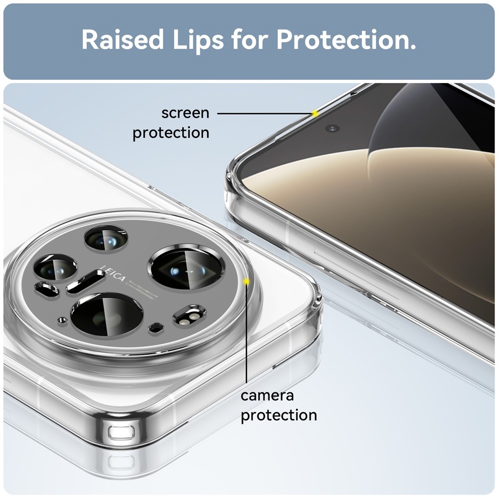 Gélový obal s pevným chrbtom na Xiaomi 17 Ultra - priehľadný