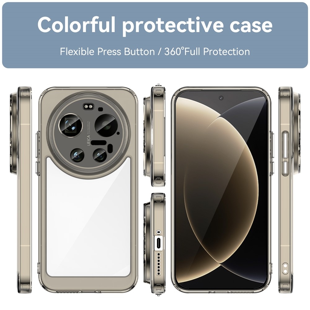 Gélový obal s pevným chrbtom na Xiaomi 17 Ultra - šedý