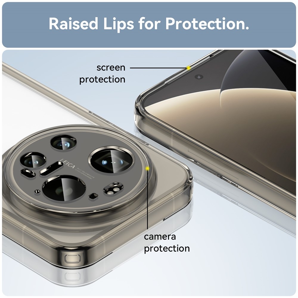 Gélový obal s pevným chrbtom na Xiaomi 17 Ultra - šedý