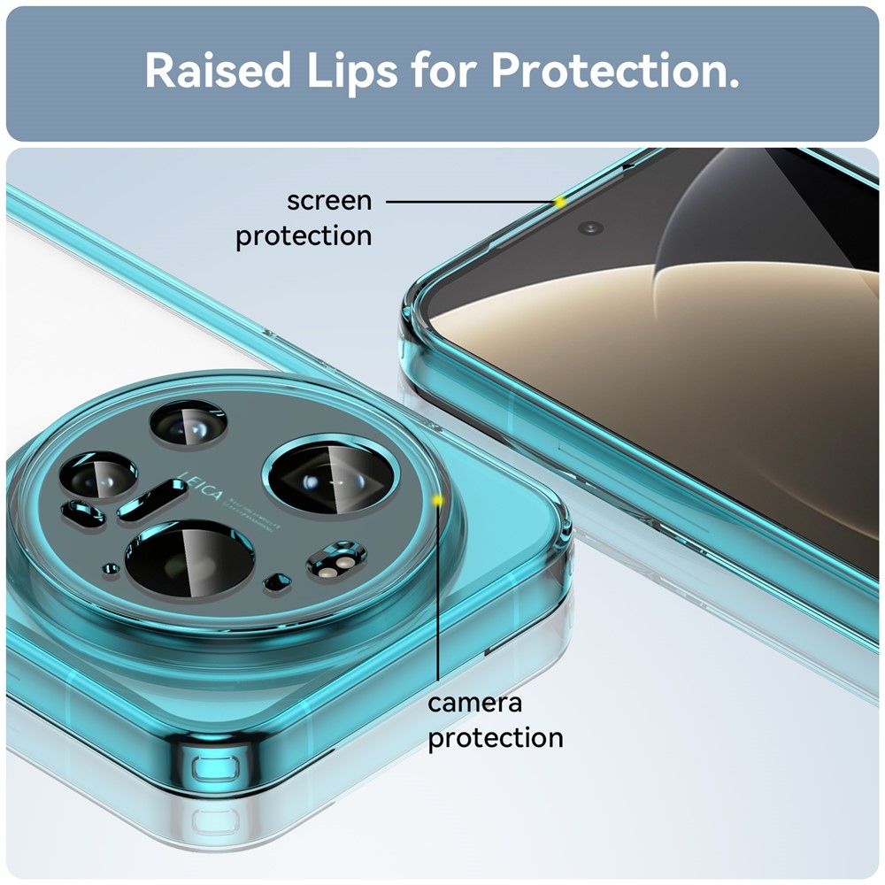 Gélový obal s pevným chrbtom na Xiaomi 17 Ultra - svetlomodrý