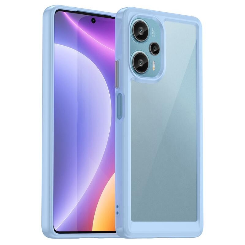 Gélový obal s pevným chrbtom na Xiaomi Poco F5 - modrý